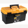 Perel Werkzeugkoffer 43,2 x 25 x 23,8 cm schwarz/orange