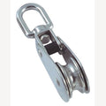 Edelstahlrolle 25 mm mit drehbarem Wirbelauge