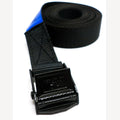 Zurrgurt 25 mm schwarz 3 Meter mit schwarzem Klemmverschluss