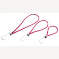 Spanngummis 170-250mm fuchsia/dunkelblau mit Edelstahlhaken