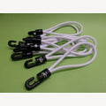 Spanngummis 4mm weiß 200-380mm mit Kunststoffhaken