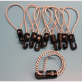 Spanngummis 4mm weiß-schwarz 270-520mm mit Kunststoffhaken