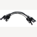 Spanngummis schwarz/weiß 410-720mm mit 2 Kunststoffhaken