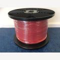 Stahldraht 3/5 mm rot kunststoffbeschichtet auf Rolle 100 Meter