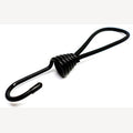 Spanngummi 5mm schwarz mit 1 großen Metallhaken