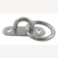 Ovale Mastplatte mit Ring, A2 45 mm, Ring 5 x 30 mm, 10 Stück
