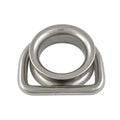 D-Ring mit Kausche, Segelecke, A4 6x50mm, für 6mm Seil, 5 Stück