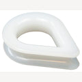 Nylon-Fausthülse, Nylon 6 mm, weiß, 250 Stück