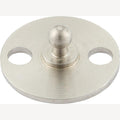 Tenax onderste deel ronde plaat,  A2 24mm, om te schroeven, 50 Stuk