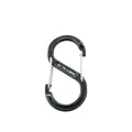 Aluminium S-haak met veiligheidsslot,  aluminium 80x40mm zwart, 10 Stuk