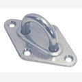 Mastplatte Diamant, A2 65x40mm, Bügel 6x16mm, 10 Stück