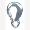 Aluminium karabijnhaak met borgmoer,  aluminium 130x80mm, 5 Stuk