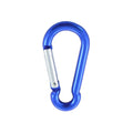 Aluminium Karabinerhaken, Aluminium 6x60mm blau, 10 Stück