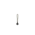 Runder Aluminium-Faustmund mit geteilter Schlaufe, Alu/PE-Ring 5x7, 4 mm HMPE-Schlaufe 100 mm, 2 Stück