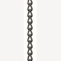 Gedrehte Gliederkette 2,5 mm schwarz poliert pro Meter Edelstahl 304 (A2) 