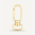 Karabijnhaak met wartel Nela goud 20 mm - 4 stuks