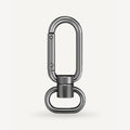 Karabijnhaak met wartel Nela zwart nikkel 20 mm - 4 stuks