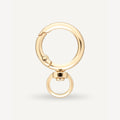 Karabijnhaak met wartel Olivia goud 10 mm - 4 stuks