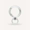 Karabijnhaak met wartel Olivia nikkel 10 mm - 4 stuks
