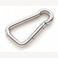 Karabiner aus Edelstahl 80mm birnenförmig
