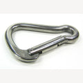Karabiner Edelstahl birnenförmig 90 mm