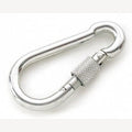 Karabiner 160 mm verzinkt mit Schraubverschluss