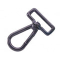 Karabiner rechteckig 38 mm Wirbel schwarz