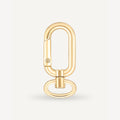 Karabijnhaak met wartel Nela 12 mm goud - 4 stuks