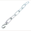 Verzinkte Kettenverlängerung 20 cm mit S-Haken