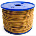 Geflochtene beige Kordel 2 mm 200 Meter auf Kunststoffrolle