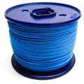 Geflochtene blaue Kordel 3 mm 100 Meter auf Kunststoffrolle