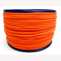 Geflochtene orange Kordel 3 mm 100 Meter auf Kunststoffrolle