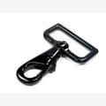 Musketonhaken schwarz Trapez 67 mm Wirbel 38 mm
