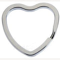 Schlüsselanhänger Herzform 33 mm 10 Stück