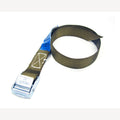 Zurrgurt braun 20 mm mit Klemmverschluss