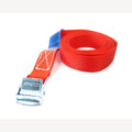 Spannband 25 mm rot 1 Meter mit Klemmverschluss
