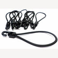 Spanngummis 4mm schwarz 150-250mm mit Kunststoffhaken
