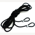 Spanngummi 8mm schwarz mit Ösen
