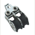 Sprenger Micro XS Block mit Kugellagern, A2/Kunststoffseil max. 6 mm, mit 2 Rollen, Halterung, 1 Stück