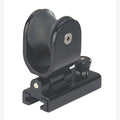 Sprenger Genua Gleitschiene mit Rolle, Aluminium für Schiene 25x4mm, schwarz eloxiert, 1 Stück